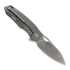 Kunwu Knives Zen Compact - Satin - Titanium sulankstomas peilis, Orange Peel Texture