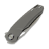 Kunwu Knives Zen Compact - Satin - Titanium sulankstomas peilis, Orange Peel Texture