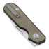 Liong Mah Designs Traveller Clip Point folding knife, Green Micarta