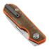 Liong Mah Designs Traveller Sheepsfoot kääntöveitsi, Brown Micarta