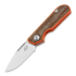 Liong Mah Designs Traveller Spear Point kääntöveitsi, Brown Micarta