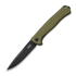 Lionsteel Emmet - MagnaCut B/W - Solid Alu kääntöveitsi, vihreä EM01AGB