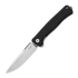 Lionsteel Emmet - MagnaCut S/W - Solid Alu kääntöveitsi, musta EM01ABS