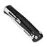 Lionsteel Emmet - MagnaCut S/W - Solid Alu kääntöveitsi, musta EM01ABS