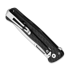 Coltello pieghevole Lionsteel Emmet - MagnaCut S/W - Solid Alu, nero EM01ABS