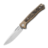 Skladací nôž Lionsteel Emmet - MagnaCut - Solid Ti + CF, bronzed EM01BR