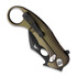 Lionsteel L.E.One MID - Blackwashed folding knife, green LE2AGB