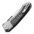 Lionsteel Twain - MagnaCut - Solid Ti + Solid CF sulankstomas peilis TWGYCF