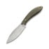 LT Wright Small Northern Hunter AEB-L knife, high flat, green micarta