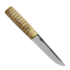 M.M Custom Knives Puukko knife, Curly birch, deer antler