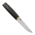 M.M Custom Knives Puukko, Stained walnut / brass, black