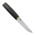 M.M Custom Knives Puukko, Stained walnut / brass, black