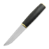M.M Custom Knives Puukko, Stained walnut / brass, black