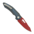 Maxace Babylon-A 折叠刀, Blue Carbon Fiber, Red Cerakote