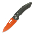 Maxace Babylon-A 折叠刀, Green Carbon Fiber, Orange Cerakote