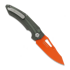 Maxace Babylon-A kääntöveitsi, Green Carbon Fiber, Orange Cerakote