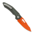 Maxace Babylon-A sulankstomas peilis, Green Carbon Fiber, Orange Cerakote