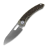 Maxace Black Mirror sulankstomas peilis, Grey Handle CF Inlay