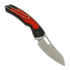 Saliekams nazis Maxace Black Mirror S, Black G-10 & Red Aluminum
