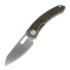 Maxace Black Mirror sulankstomas peilis, Stonewash Handle CF Inlay