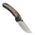 Coltello pieghevole Maxace Blacklight 01, Black PVD Titanium & Brass/Copper