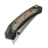Coltello pieghevole Maxace Blacklight 01, Black PVD Titanium & Brass/Copper