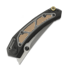 Maxace Blacklight 01 sulankstomas peilis, Black PVD Titanium & Brass/Copper