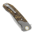Maxace Goliath 2.0 CPM S90V Bowie kääntöveitsi, gold shred carbon fiber