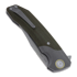 Maxace Goliath 2.0 CPM S90V Bowie folding knife, green canvas micarta