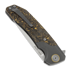 Maxace Goliath 2.0 sulankstomas peilis, gold shred carbon fiber