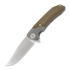 Maxace Goliath 2.0 M390 Bowie kääntöveitsi, green canvas micarta