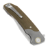 Maxace Goliath 2.0 M390 Bowie folding knife, green canvas micarta