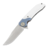 Maxace Goliath 2.0 M390 Bowie kääntöveitsi, white G10