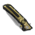 Maxace Hephaestus CPM 3V sulankstomas peilis, Golden TC4