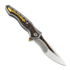 Maxace Hive 折叠刀, gold marble carbon fiber