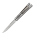 Maxace Obsidian Spearpoint balisong, light grey, latchless