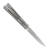 Maxace Obsidian Spearpoint balisong, light grey, latchless
