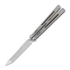 Maxace Obsidian Tanto balisong, light grey, latchless