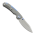 Maxace Toucan folding knife, Grey G-10 & Blue Aluminum