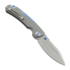 Maxace Toucan folding knife, Grey G-10 & Blue Aluminum