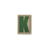 Maxpedition Letter K-Z morale patch, arid LETARID2