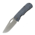 Couteau pliant McNees Custom Knives Little Dixon, Blue/Bronze Rock Titanium