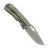 Coltello pieghevole McNees Custom Knives Little Dixon, Green/Blue Smooth Titanium