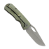 Coltello pieghevole McNees Custom Knives Little Dixon, Green/Blue Smooth Titanium