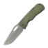 McNees Custom Knives - Little Dixon, Green/Bronze Frag Titanium