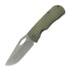 Couteau pliant McNees Custom Knives Little Dixon, Green/Bronze Frag Titanium