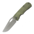 Couteau pliant McNees Custom Knives Little Dixon, Green/Bronze Rock Titanium