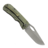 Couteau pliant McNees Custom Knives Little Dixon, Green/Bronze Rock Titanium