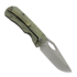 Couteau pliant McNees Custom Knives Little Dixon, Green/Bronze Rock Titanium