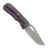 Couteau pliant McNees Custom Knives Little Dixon, Violet Frag Titanium